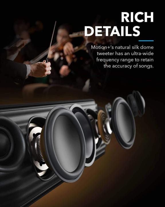 Actual product image soundcore Motion+ (12 h, Rechargeable battery operated)