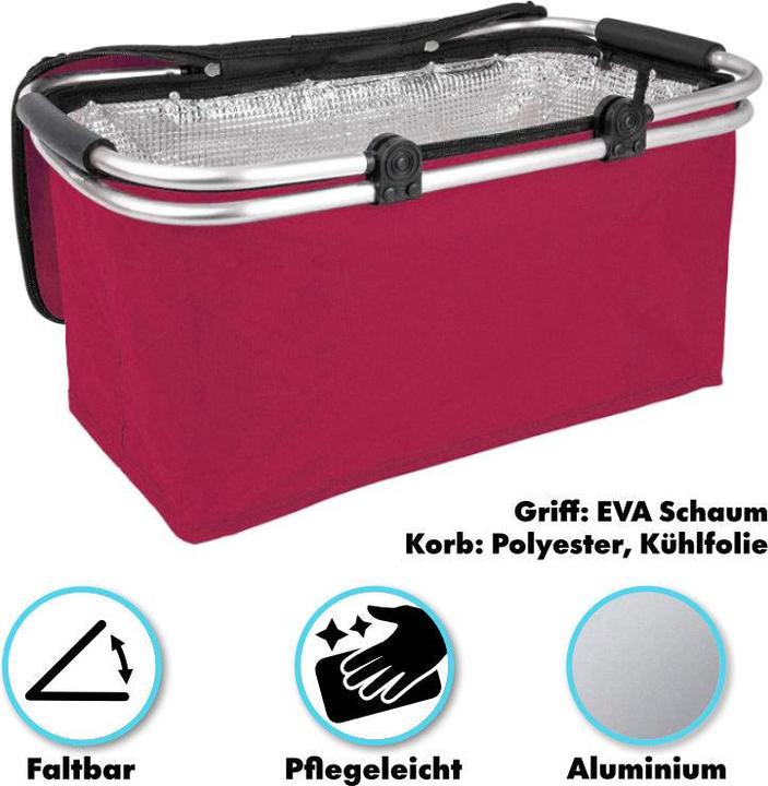 Produktbild Hermex Einkaufskorb Tragekorb Kühlkorb Carrybag Kühltasche Picknickkorb (25 l)