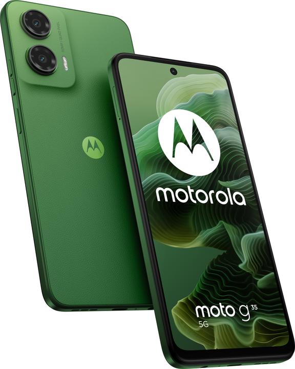 Actual product image Motorola Moto G35 (128 GB, Leaf Green, 6.72", Dual SIM, 50 Mpx, 5G)