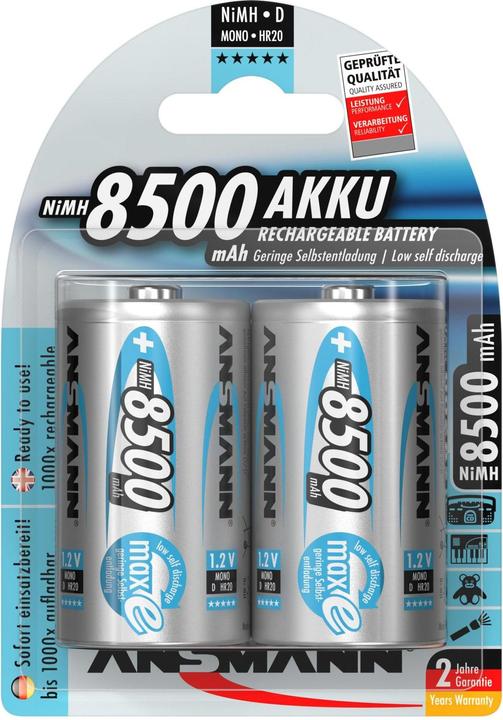 Ansmann HR20 Max E (2 Stk., D, 8500 mAh)
