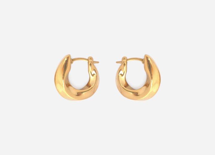 Produktbild Tara Style Celine Hoops - Creolen (waterproof) (18k Edelstahl vergoldet, 100% wasserfest)