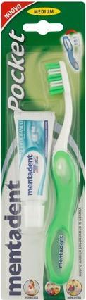Image du produit Mentadent Kit brosse à dents de poche (Moyen, 1 x)