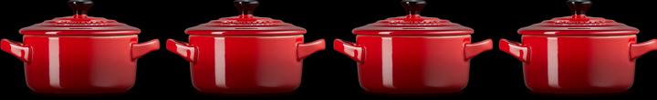 Produktbild Le Creuset Mini-Cocotte 4er Set «Kirschrot»