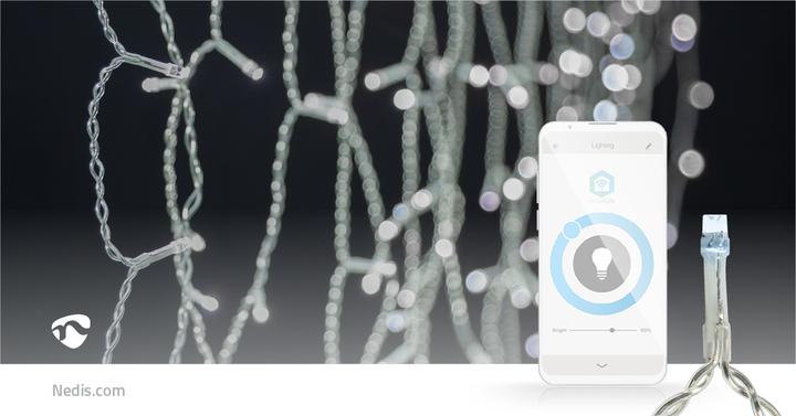 Image du produit Nedis SmartLife Décorative LED | Wi-Fi | Blanc froid | 240 LED | 5.00 m | Android™ / IOS (0.21 m)