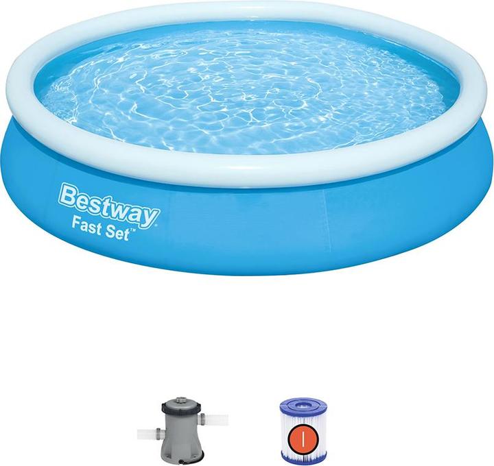 Actual product image Bestway Fast Set Inflatable Pool Set Ro und 3.66 m x 76 cm (366 x 76 cm)
