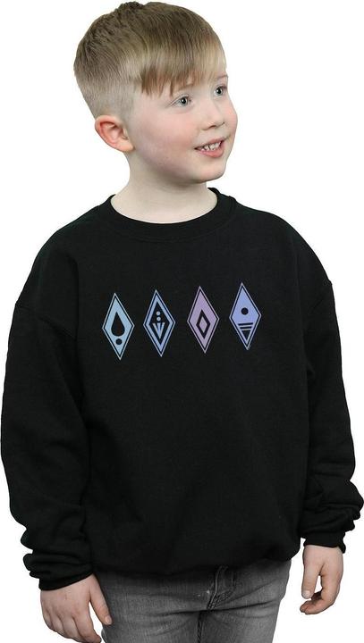 Image du produit Disney - Sweat FROZEN ELEMENTS SYMBOLS - Garçon (140, 146)