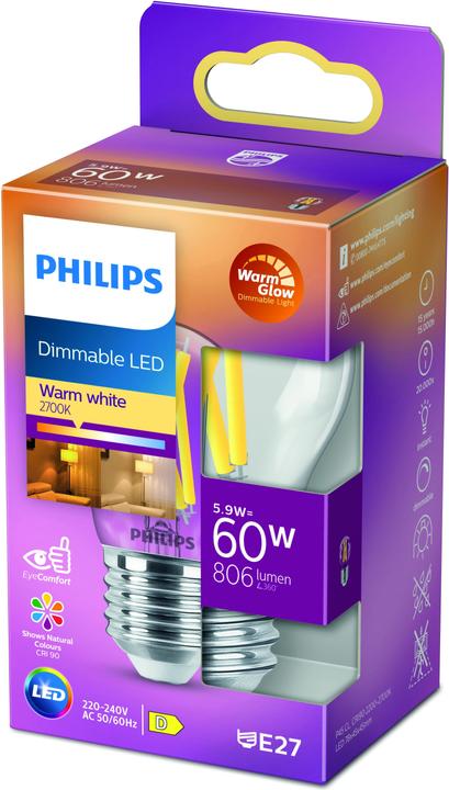 Immagine prodotto Philips LED Classic (E27, 5.90 W, 806 lm, 1 x, D)