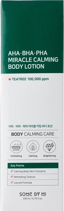 Actual product image Some By Mi AHA BHA PHA Miracle Calming Body Lotion (Body lotion, 200 ml)