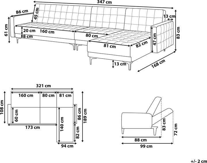 Image du produit Beliani Aberdeen (Canapé modulaire)