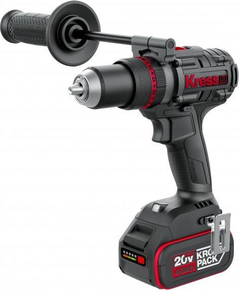 Actual product image Kress KUC35 20 V cordless impact drill 140 Nm 2 x 4.0 Ah charger 6A Stack...