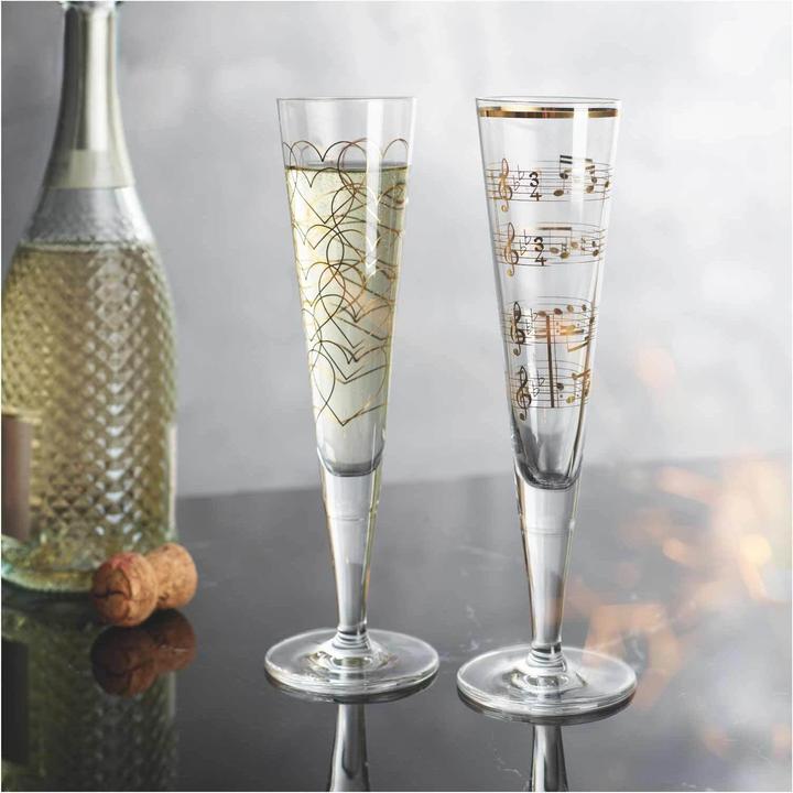 Produktbild Ritzenhoff Champagnergläser Goldnacht (20.50 cl, 2 Gläser, Sektgläser)