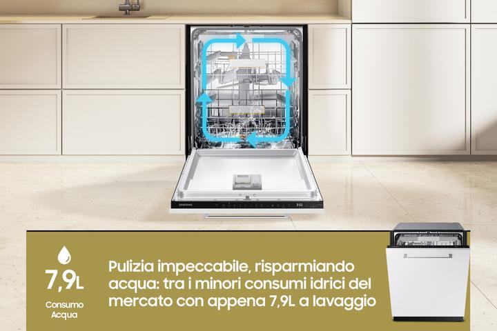 Immagine prodotto Samsung DW60CG880B00 Lavastoviglie da Incasso a Scomparsa