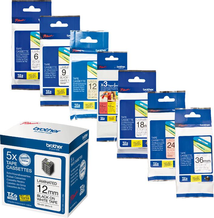 Produktbild Brother P-Touch Tape (2.40 cm, Weiss)