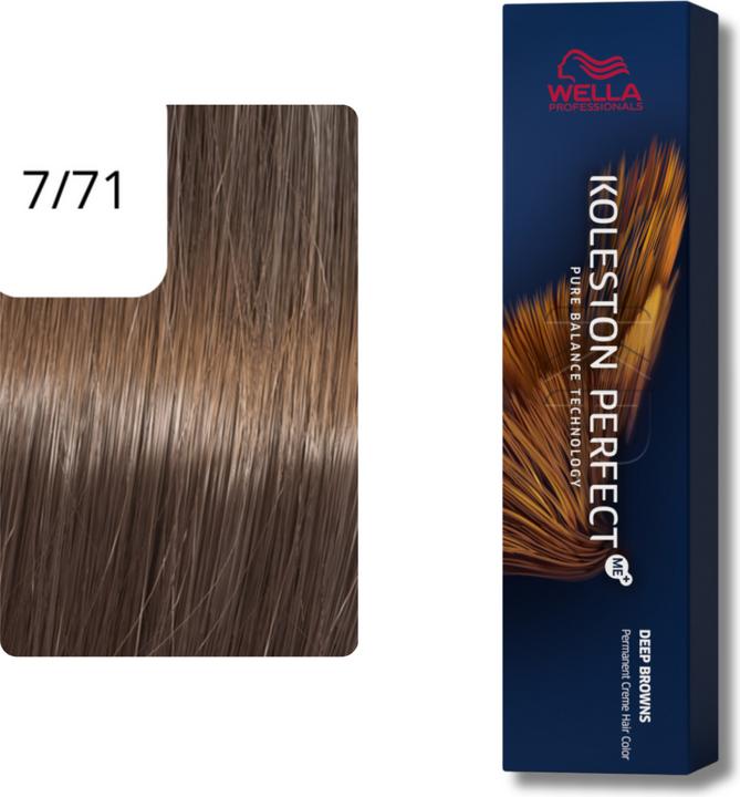 Image du produit Wella Koleston Perfect Me+ Deep Browns (7/71 blond blond moyen-iridescent brun-iridescent 60ml)
