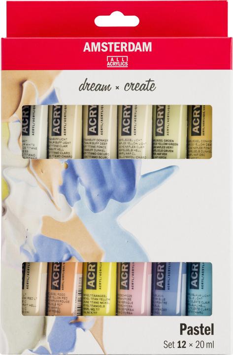 Produktbild Amsterdam Acrylfarbe Pastels (Mehrfarbig, 240 ml)