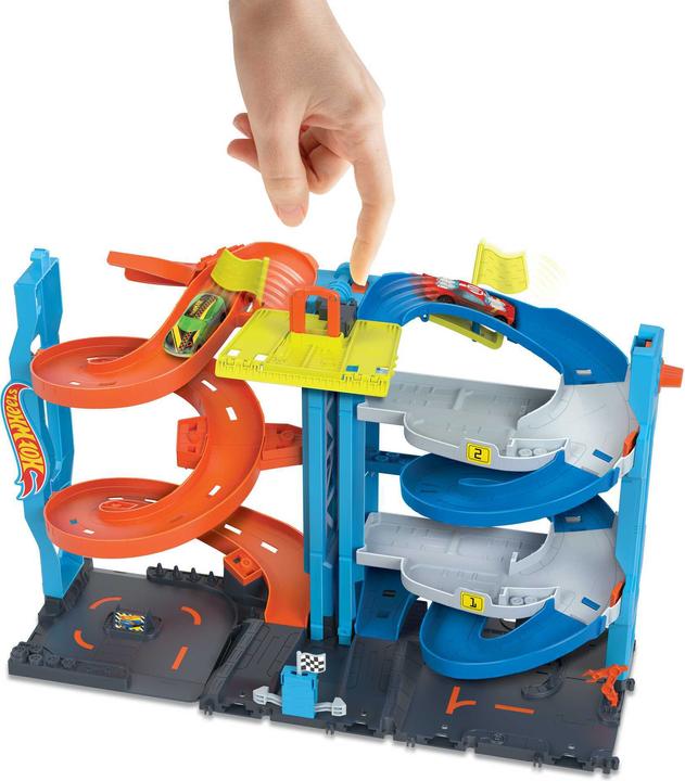 Actual product image Hot Wheels City Transforming Race Tower