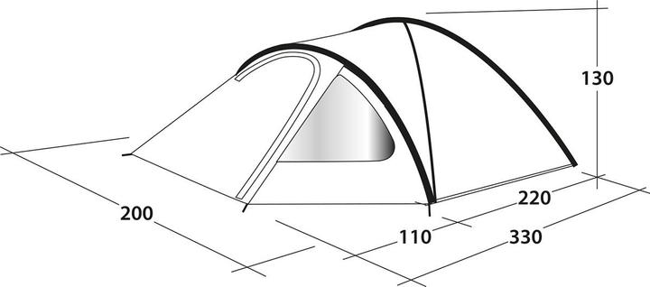 Immagine prodotto Outwell Cloud 3 (Tenda a cupola, 5.20 kg, 3 persone)