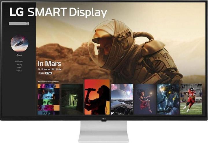 Actual product image LG 43SQ700S-W Smart Monitor 107.9cm (42.5 inch), White (3840 x 2160 Pixels, 42.50")