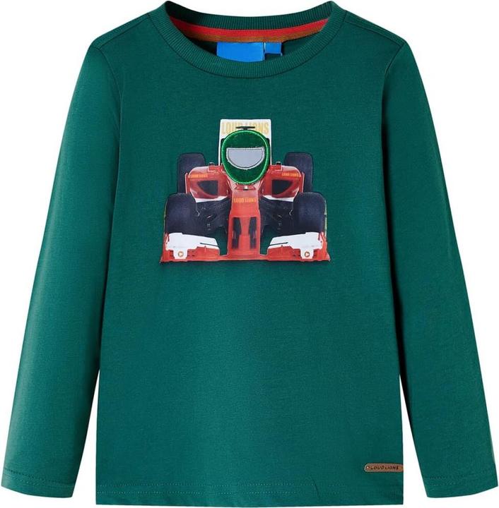 Produktbild VidaXL Kinder-Langarmshirt Grün 128,Material: 100 (128)