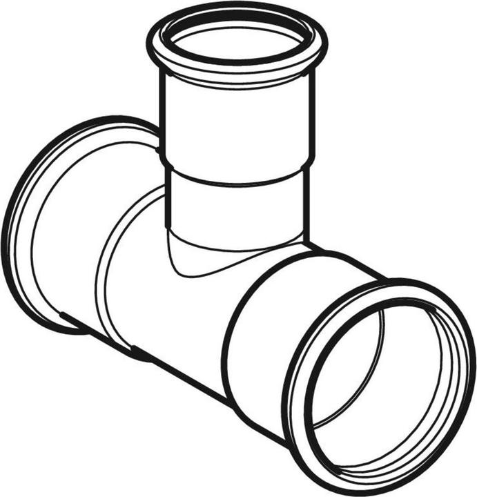 Produktbild Geberit Mapress Edelstahl T-Stück reduziert, d42-15-42