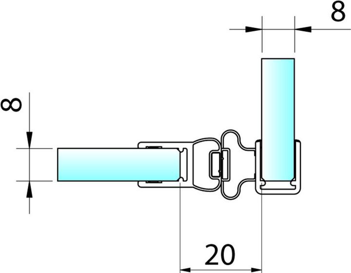 Immagine prodotto Pauli+Sohn Guarnizioni magnetiche per porte di doccia 90