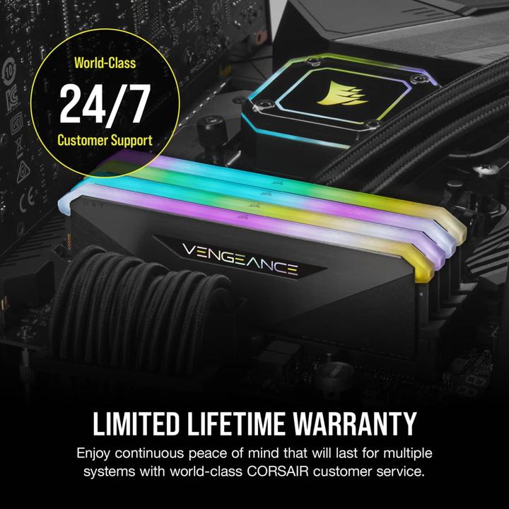 Actual product image Corsair Vengeance RGB RT (4 x 8GB, 3600 MHz, DDR4-RAM, DIMM)