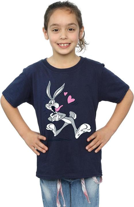 Actual product image Looney Tunes Girls Bugs Bunny In Love Cotton T-Shirt (152, 158)