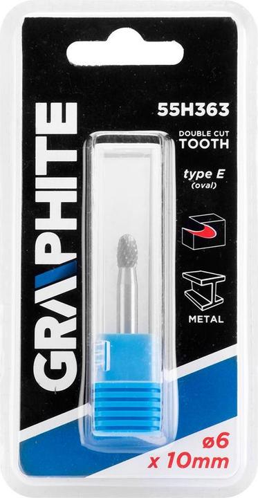 Actual product image Graphite Grafitas HM TIPO E METALO ANTGALIS (OVALUS) 6 X 10 MM BOTAS 6 X 45 MM 55H363 GRAFITAS