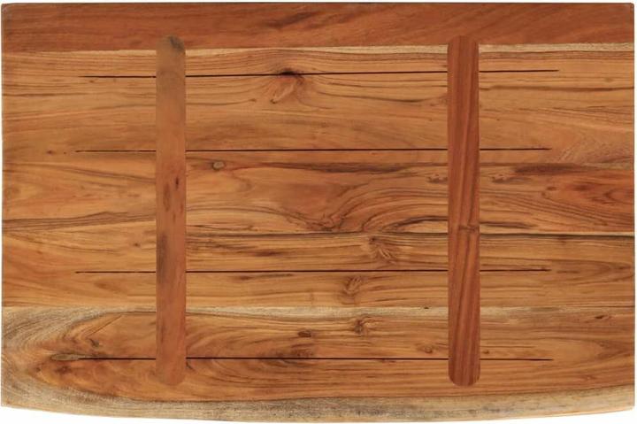 Produktbild VidaXL Wandregal Rechteckig Baumkante Hängeregal Büro Regal Massivholz Akazie (60 x 40 x 2,5 cm)