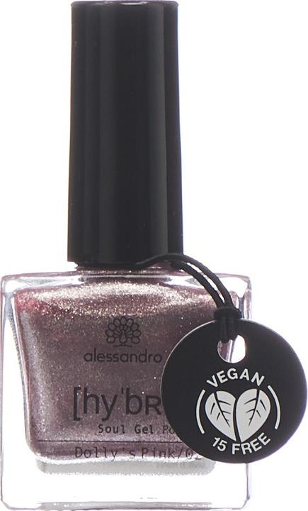 Immagine prodotto Alessandro Smalto per unghie Hybrid 107 Dolly's Pink (107 Rosa di Dolly, Smalto per unghie effetto gel)