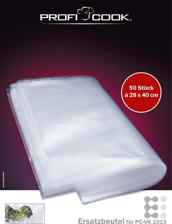 Image du produit Proficook Sachet sous vide grand 28x40cm 50 pièces (50 x)