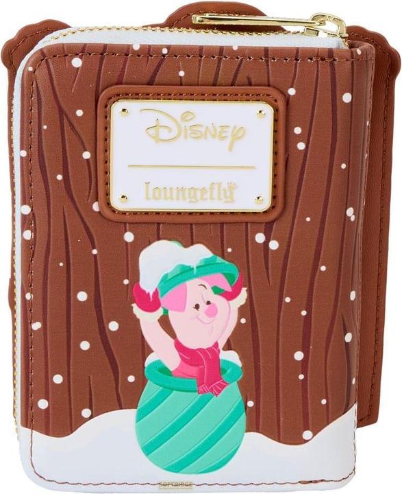 Actual product image Loungefly Disney by wallet Winnie the Pooh and friends Holiday Scene