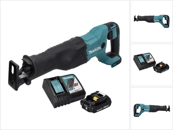 Productafbeelding Makita DJR 186 RA1 Accu Reciprozaag Reciprozaag 18 V + 1x Accu 2.0 Ah + Lader