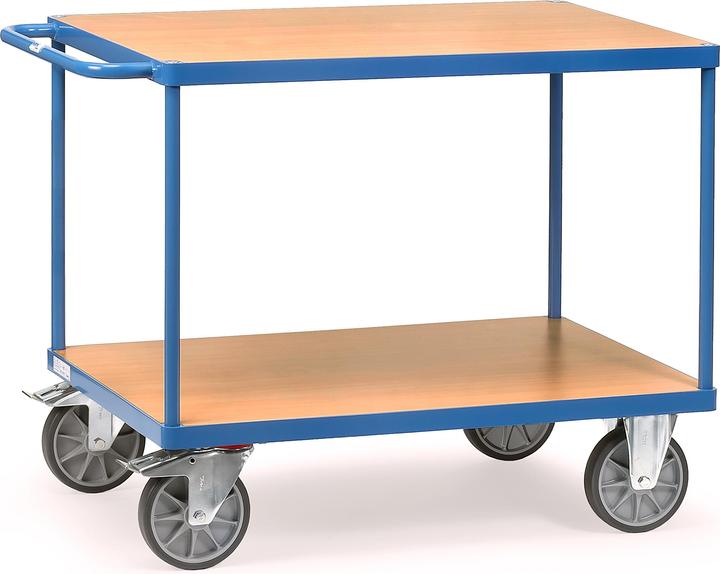 Produktbild Fetra Schwerer Tischwagen 2401, 2 Böden, 600 kg, Griff waagerecht (600 kg)