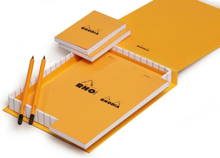 Actual product image Rhodia Blocks stapled 80g Basics (A1, Checked)