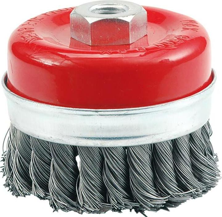 Produktbild Toya Topfbürste Zopfbürste Drahtbürste 80 mm für Winkelschleifer