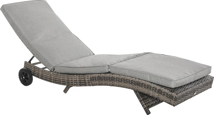 Immagine prodotto Outsunny Lettino da giardino con ruote (207 cm)