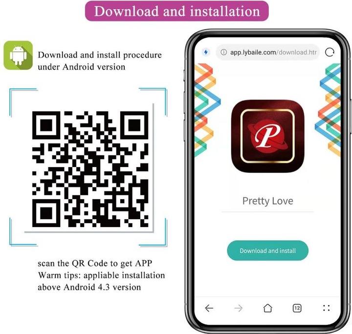 Immagine prodotto Pretty Love Vibratore Hector A Scossa Elettrica App Gratuita Viola