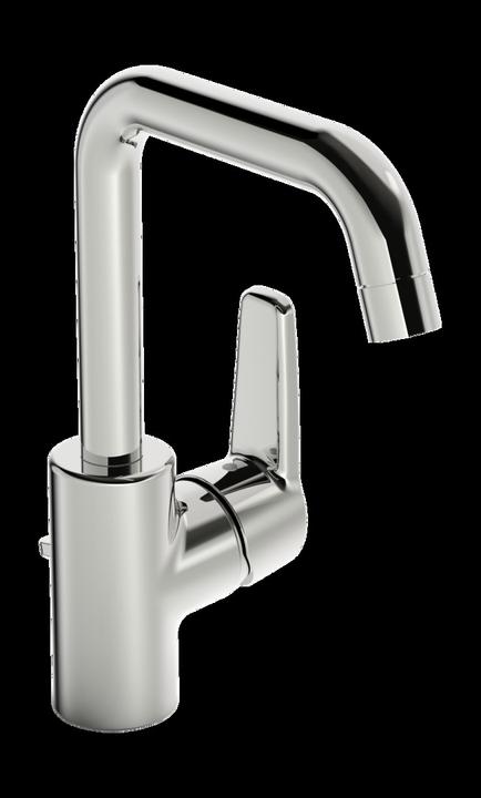 Hansa Mélangeur lavabo Polo, commande latérale (chrome), avec vidage