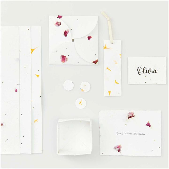 Immagine prodotto Rico Design Bastelblock "Handgeschöpftes Baumwollpapier" (200 g/m², 7 x)