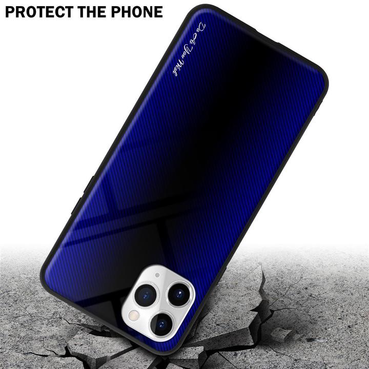 Productafbeelding Cadorabo TPU gestreepte glasplaat (Apple iPhone 11 Pro)