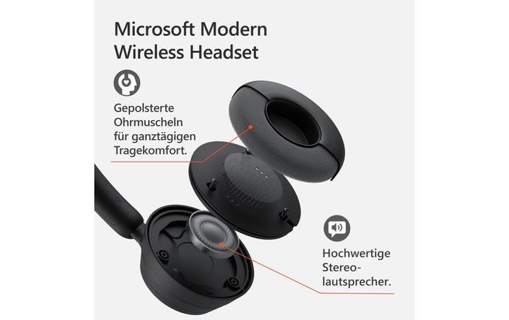 Produktbild Microsoft Modern Wireless Headset (Kabellos, USB-A)