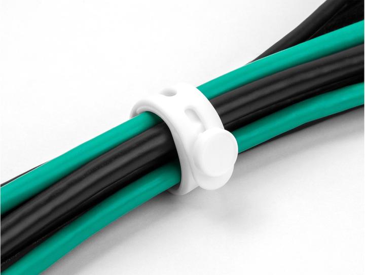 Immagine prodotto Delock Fascetta nero/bianco 118 mm x 12 mm 10 pezzi (Fascette in plastica, 118.12 mm, 10 pz.)