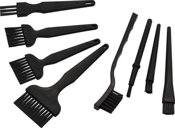 Aptel set of 10 brushes and ESD antistatic brushes black AG737B