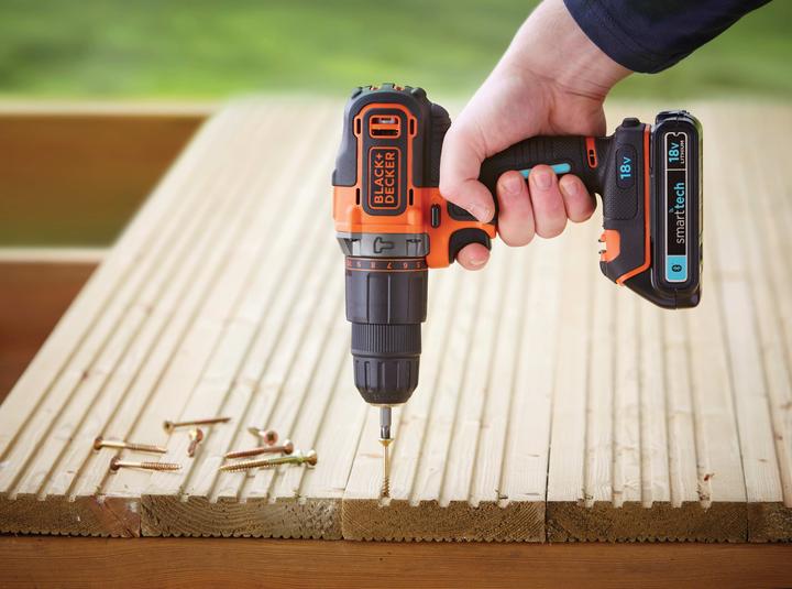 Actual product image Black & Decker Battery Impact Drill Smart Tech (Rechargeable battery operated)