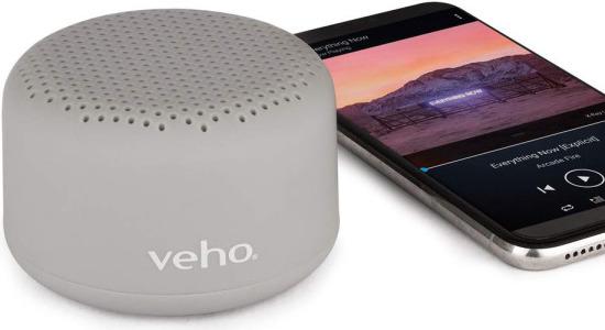 Produktbild veho M1 Wireless Bluetooth speaker VSS100M1G Portable Rechargable Grey (10 h, Akkubetrieb)