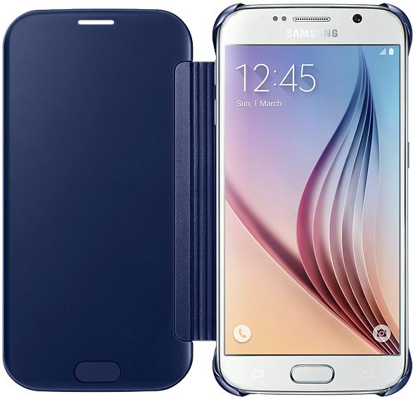 Produktbild PhoneLook Hülle Clear View Cover dunkelblau (Samsung Galaxy S10+)