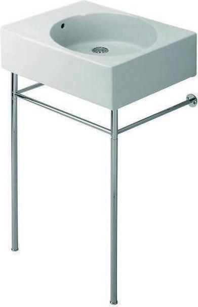 Produktbild Duravit Universalbecken SCOLA m ÜL HLB 615x460mm 1 HL Be links weiss (460 mm, 615 mm)