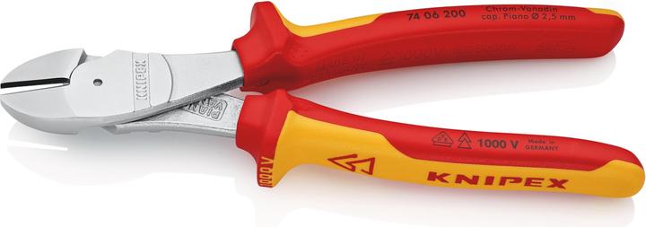 Image du produit Knipex Pince coupante de côté à forte démultiplication (200 mm)