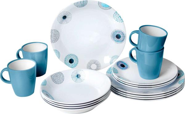 Immagine prodotto Berger Set di stoviglie in melamina Deep Sea 16 pezzi